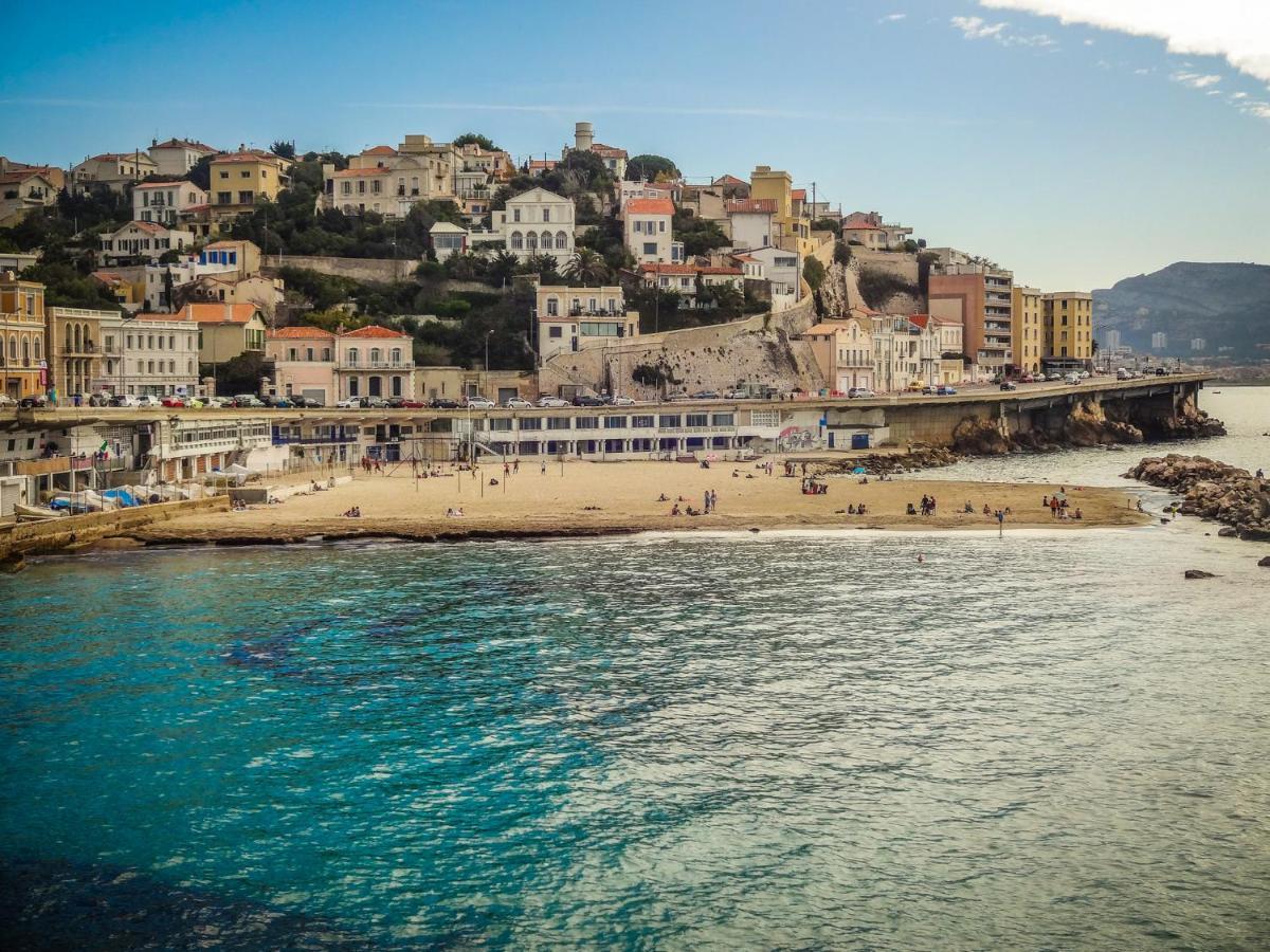 T2 Equipe Au Calme + Terrasse A 1 Km De La Mer Marseille Exteriör bild